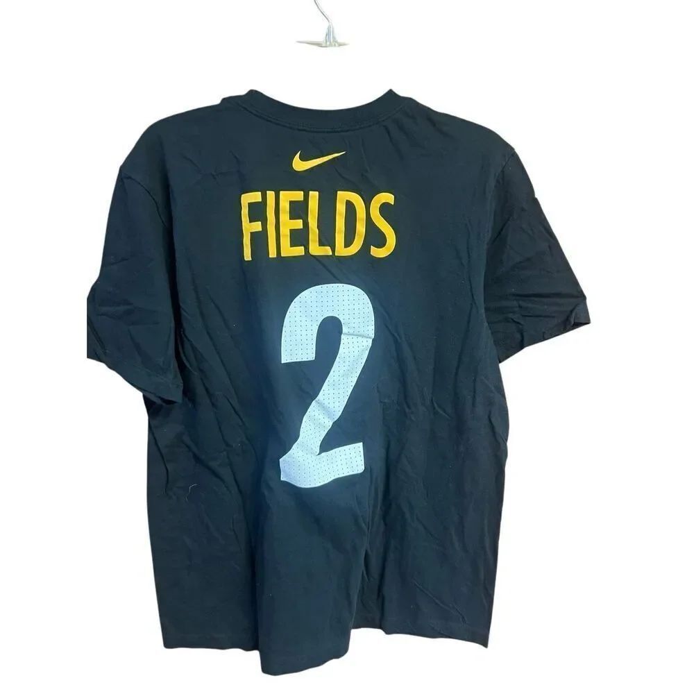 Nike Justin Fields Black Pittsburgh Steelers Tee Shirt Sz L
